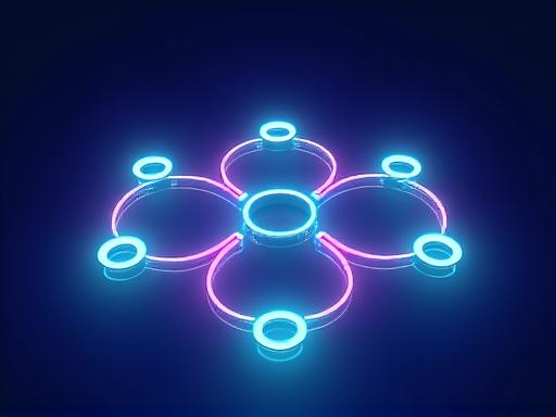 夜空に形成されたドローンのアイコン